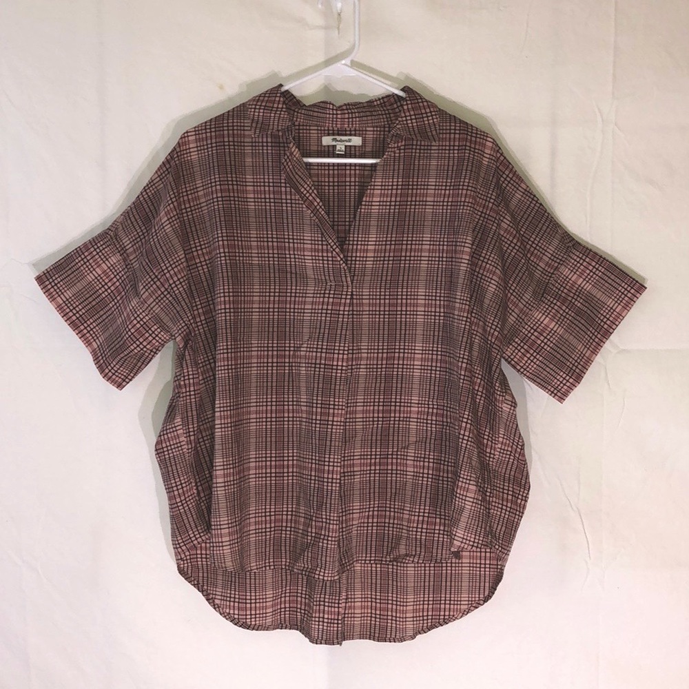 Madewell Windowpane Dolman Top